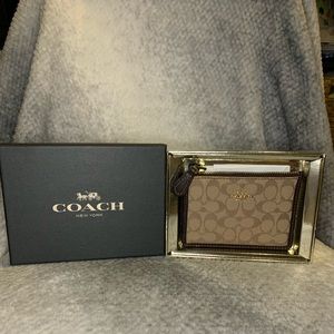 COACH Signature Mini ID Case NWT and NIB!